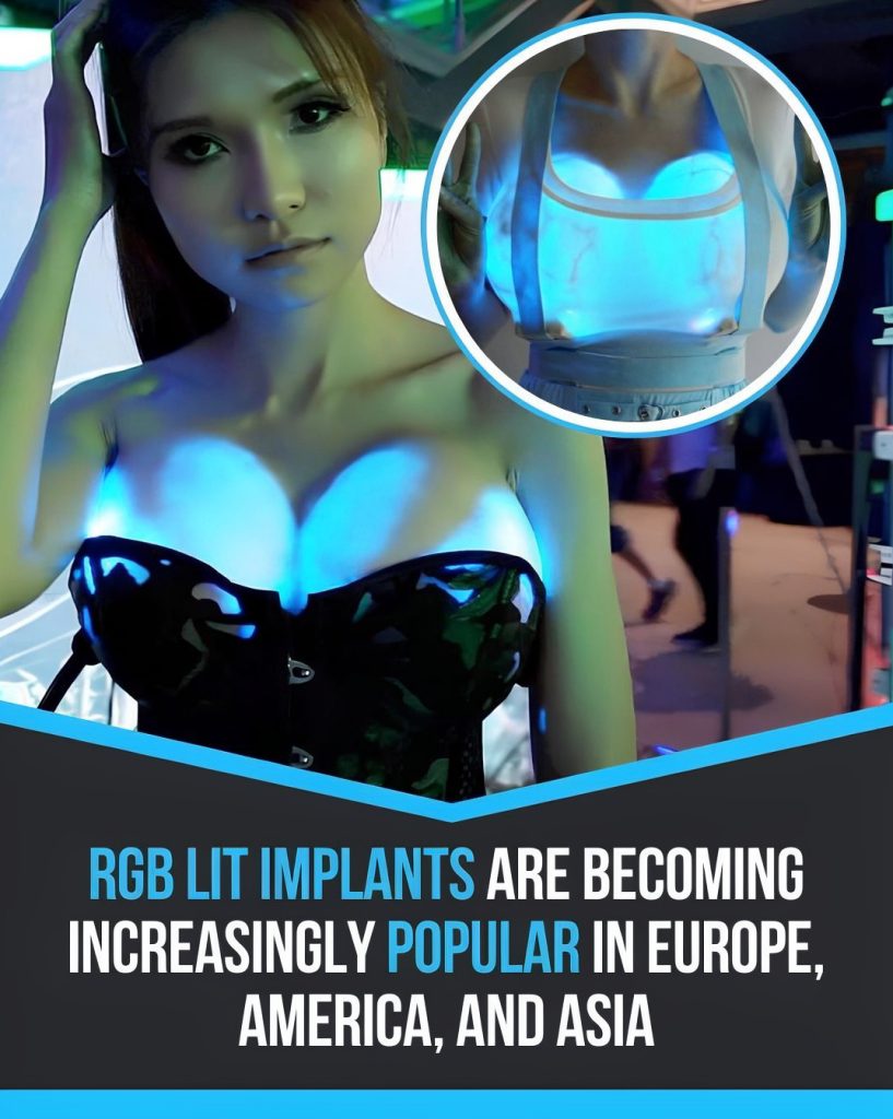 light up breast implants
