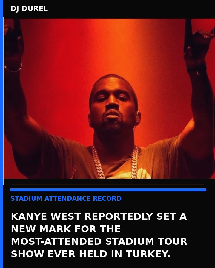 Kanye West stadium performance