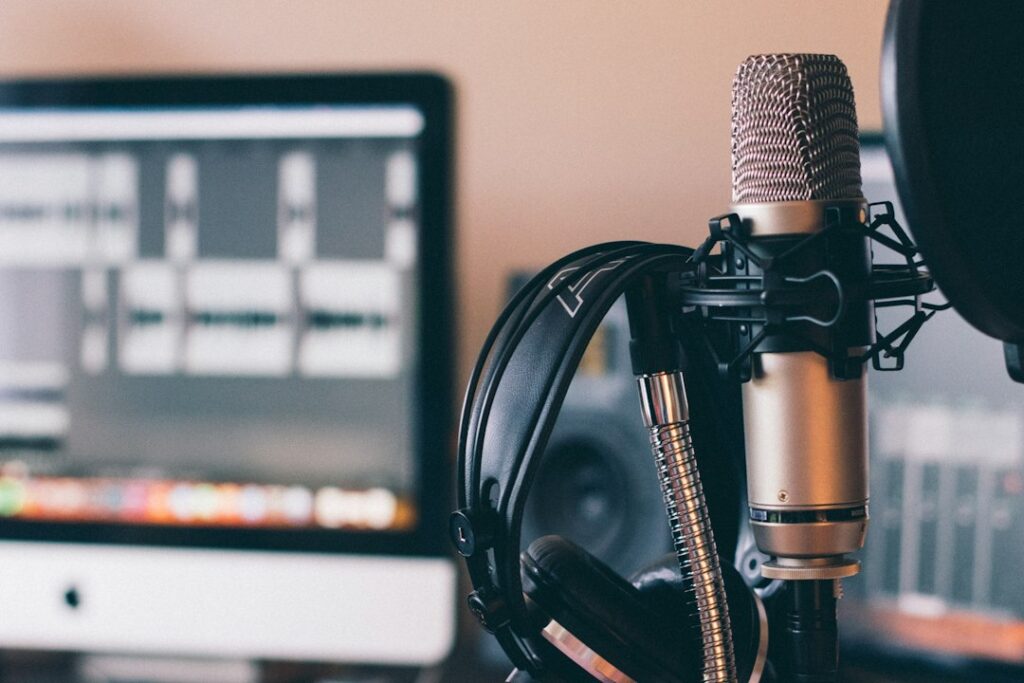 Illustrative music studio, not Jennie or Netflix Steps