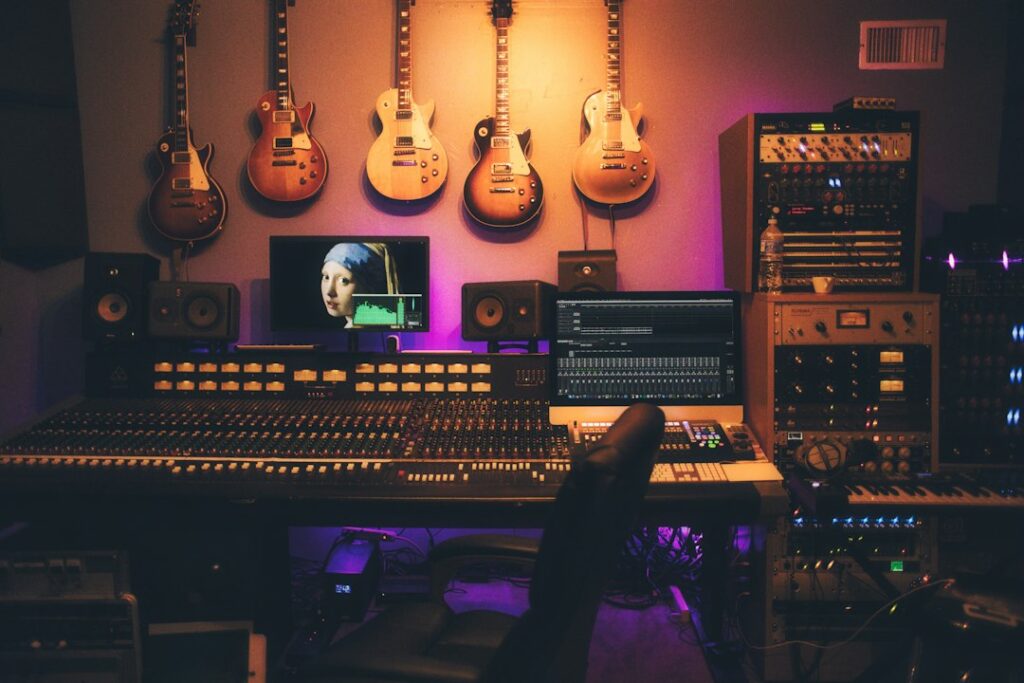 Recording studio equipment; not Lennon Stella's session