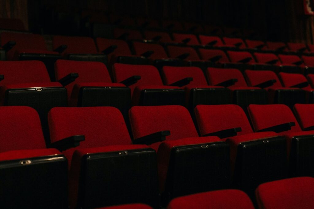 Illustrative theater auditorium, not the Virginia Film Festival venue.