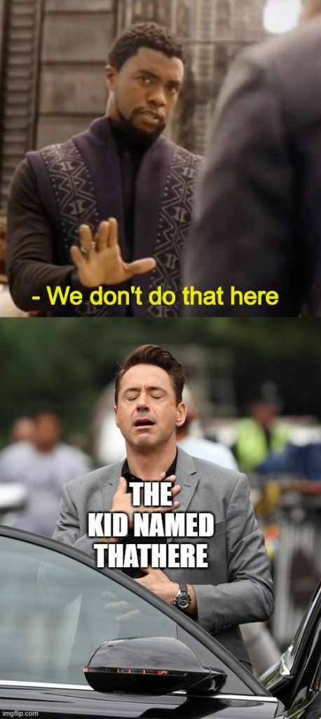 Black Panther We Don't Do That Here meme